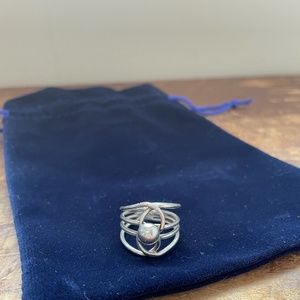 Sterling silver artisan ring, US size 7
